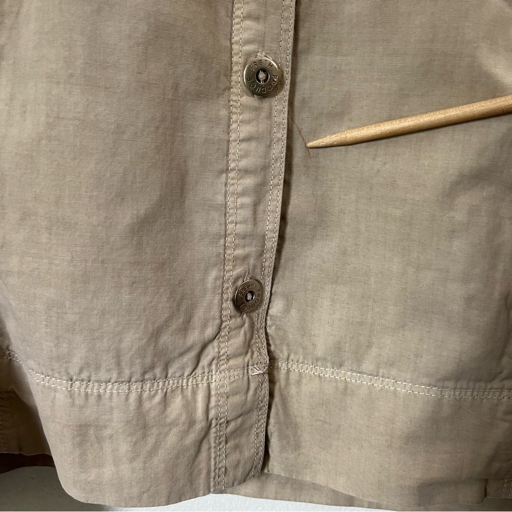 Fresh Produce Lightweight Lorlin Cotton Shirt Jacket style C210 Khaki size S - Picture 9 of 10